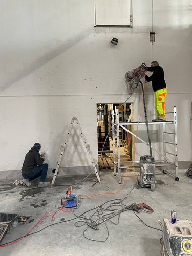Kernbohrung Beton für architektonische Umgestaltungen
